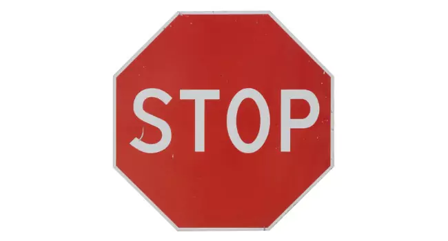 Road sign stop